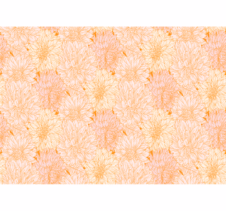 Flower mural delicate floral design - TenStickers
