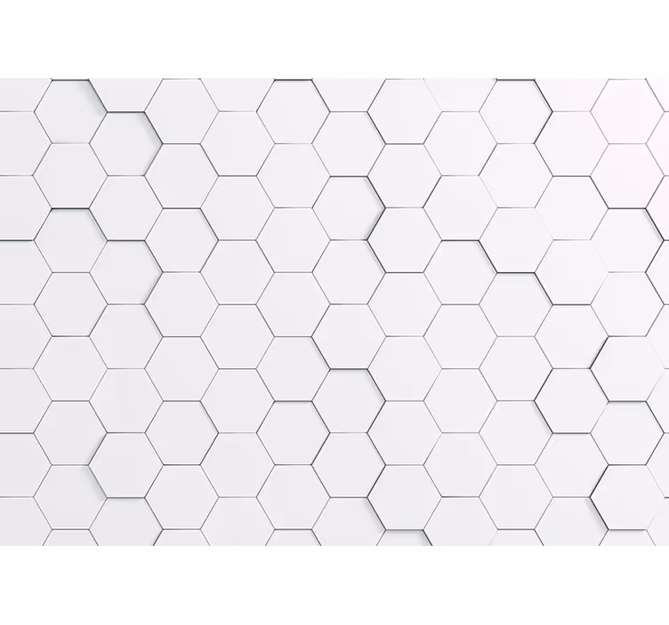 Texture wall mural hexagonal design - TenStickers