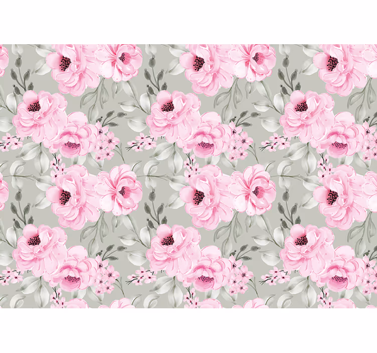 Pastel peonies arrangement flower mural - TenStickers