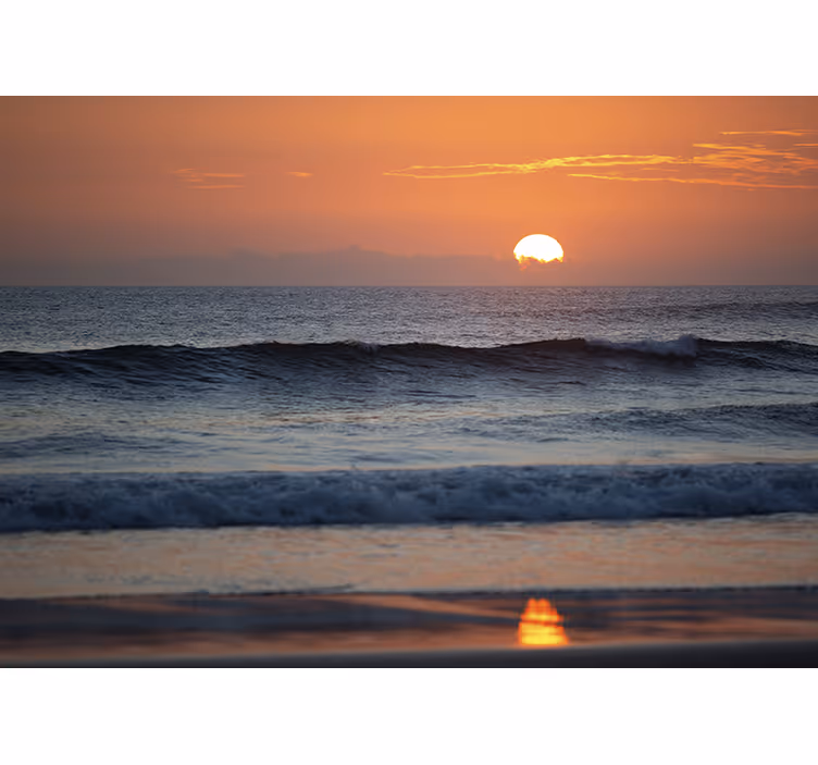 Sunset Ocean Horizon sea mural - TenStickers