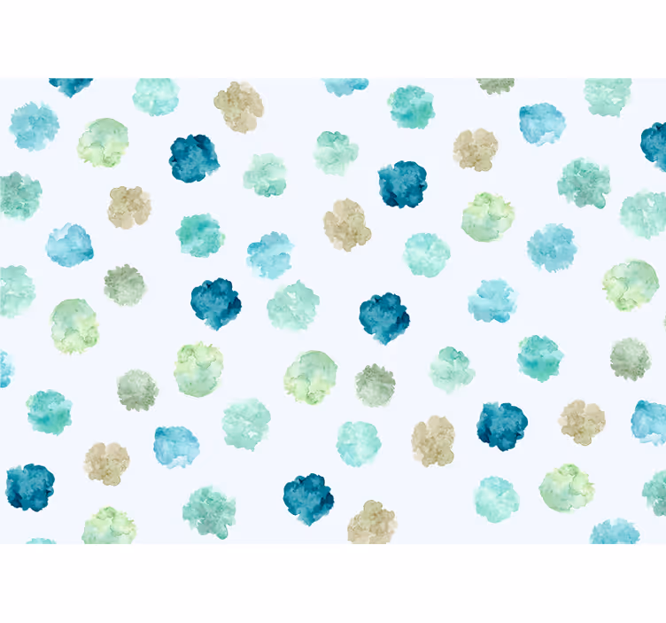 Wall mural watercolor floral designs - TenStickers