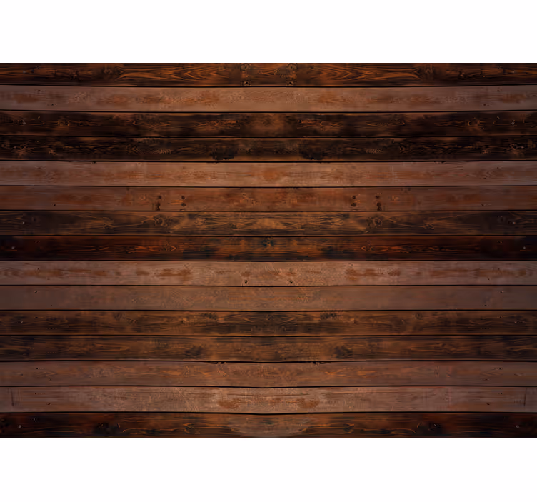 Wood look wallpaper natural timber panels - TenStickers