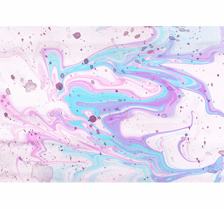 Abstract wall mural swirling pastel designs - TenStickers
