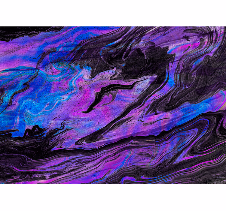 Abstract wall mural swirling purple designs - TenStickers