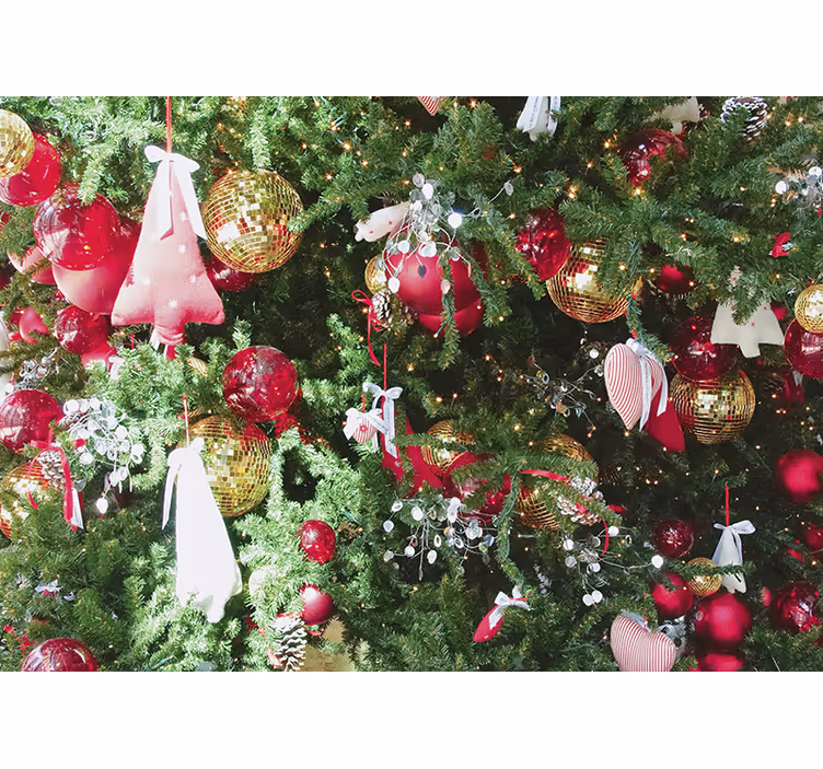Christmas mural festive holiday decorations - TenStickers