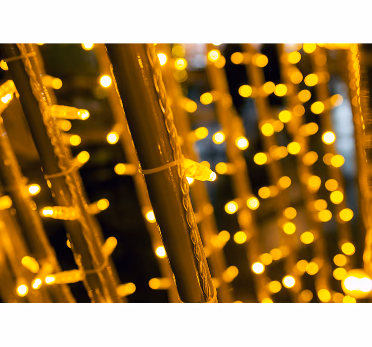 Wall mural glowing light designs - TenStickers