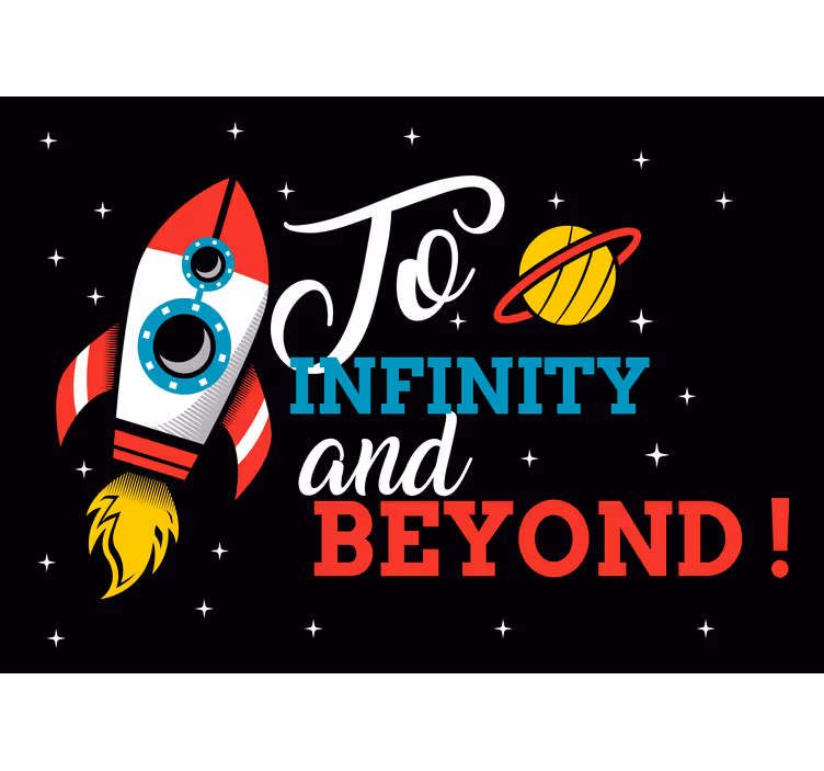 To Infinity And Beyond modern wall mural - TenStickers