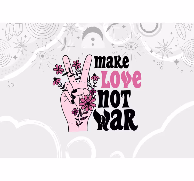 Love wall mural create affection not conflict - TenStickers