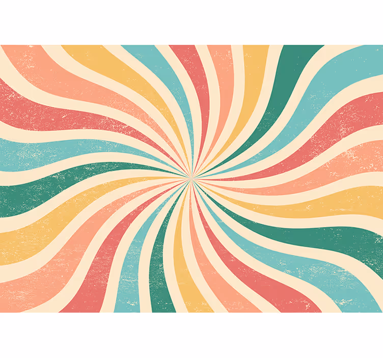 Swirl colourful lines Teenage Wall Murals - TenStickers