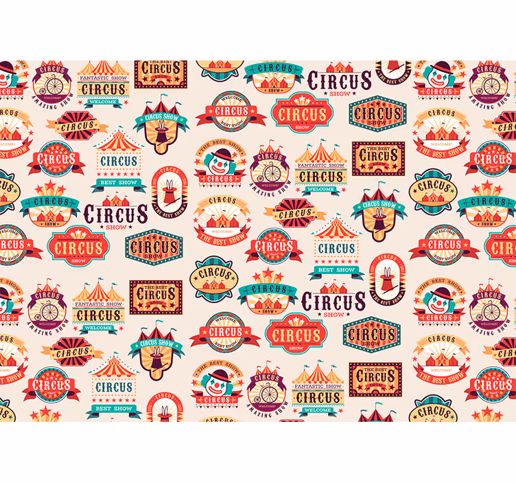 Mural quote circus-themed wall art - TenStickers