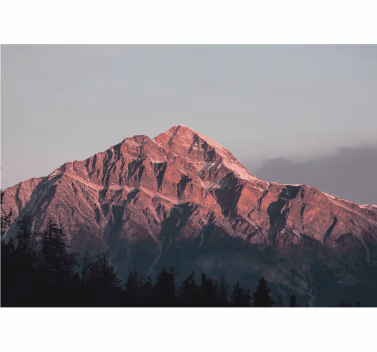 Mountain wall mural majestic summit ridge - TenStickers