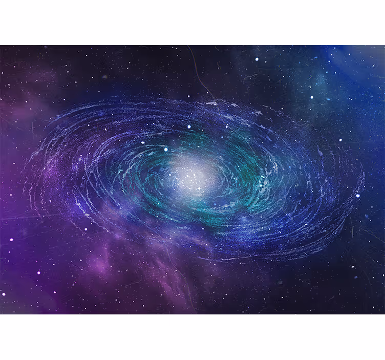 Space mural galactic spin - TenStickers