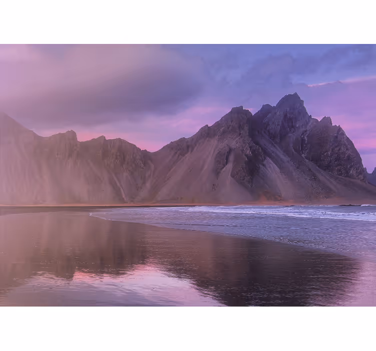 Landscape mural wallpaper majestic mountain view - TenStickers
