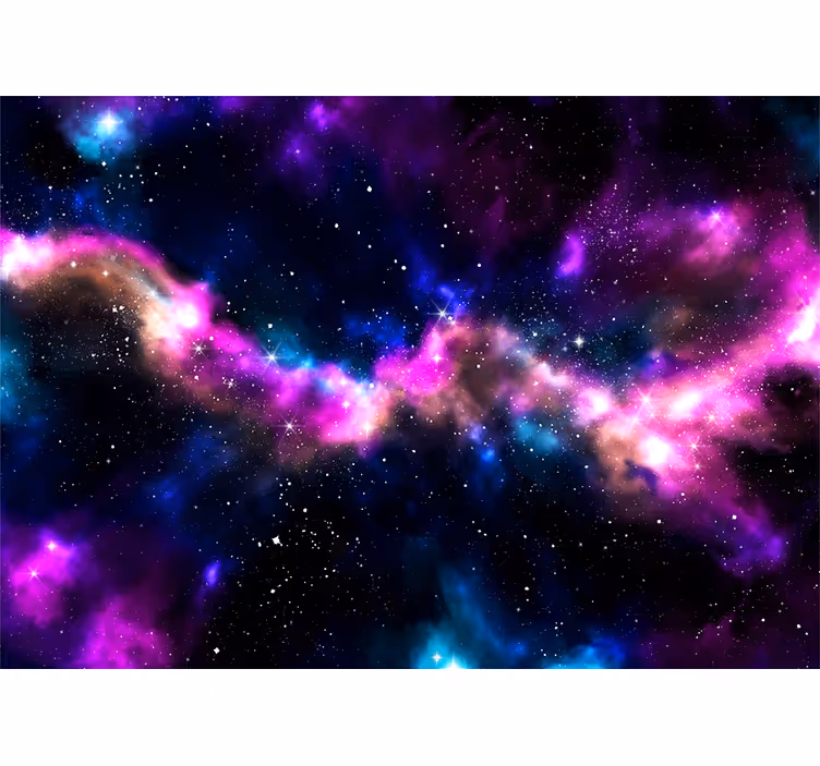 Space mural cosmic nebula landscape - TenStickers