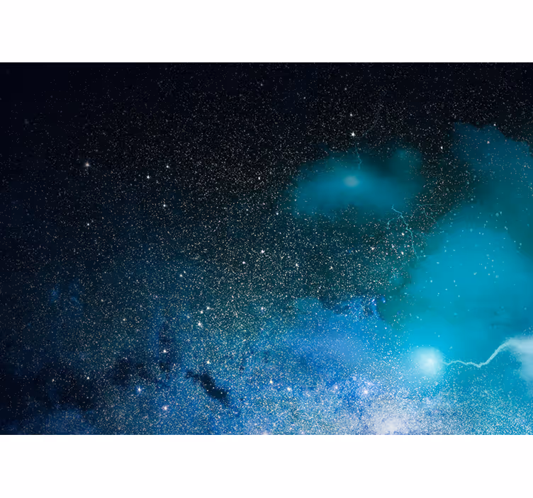 Space mural galaxy nebula scene - TenStickers