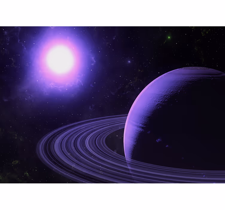 Explosion of planets space wall mural - TenStickers