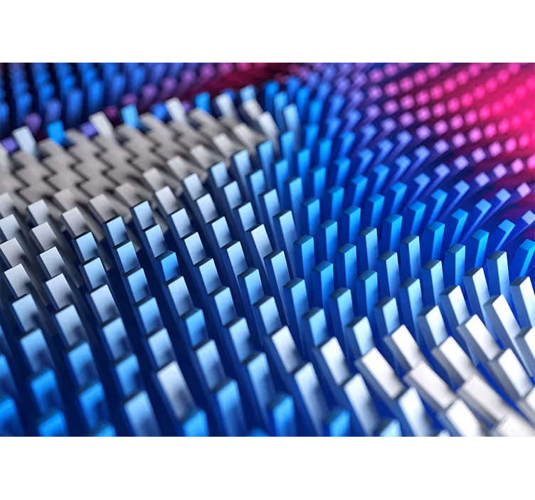 Abstract wall mural textured geometric waves - TenStickers