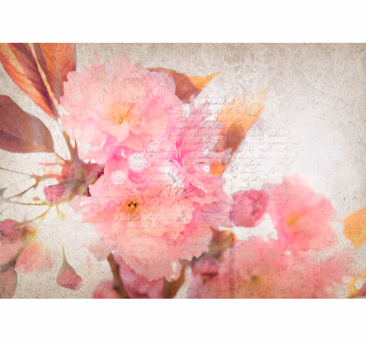 Flower mural cherry blossom wall art - TenStickers