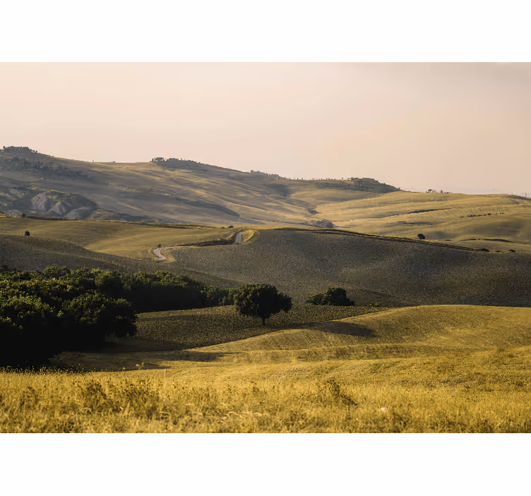 Landscape mural wallpaper rolling hills scenery - TenStickers