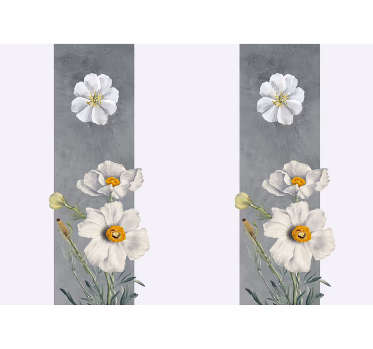 Elegant daisy design flower mural - TenStickers