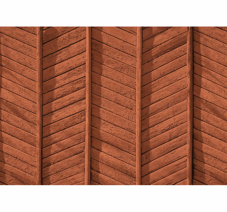 Stone wall mural with rustic wood design - TenStickers