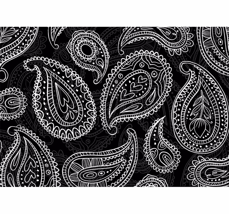 Wall mural intricate paisley designs - TenStickers
