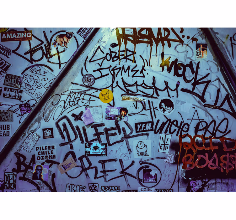 Graffiti wall design urban art wall  mural - TenStickers