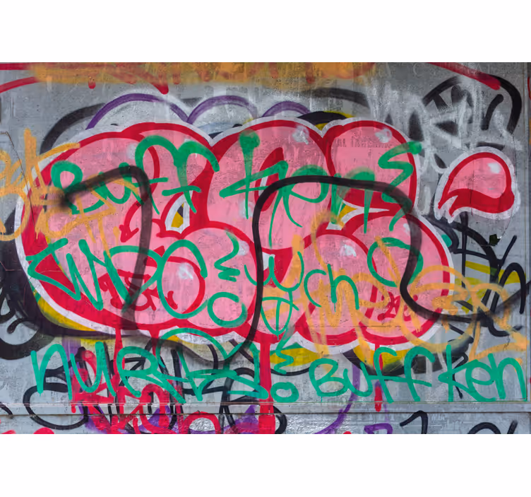 Colorful graffiti design Urban Art wall mural - TenStickers