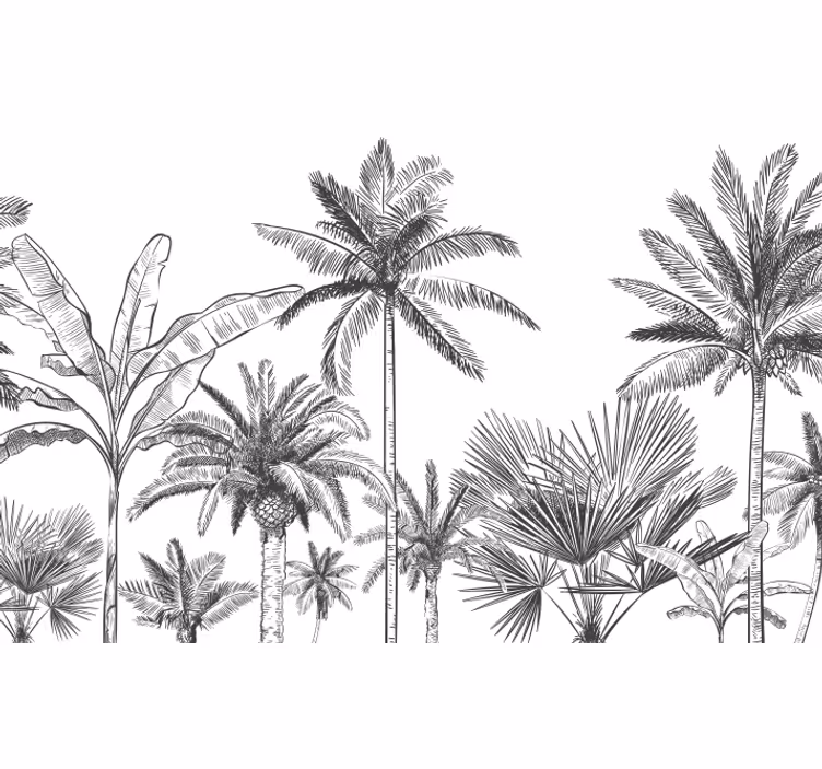 murale de la jungle panoramic mural - TenStickers