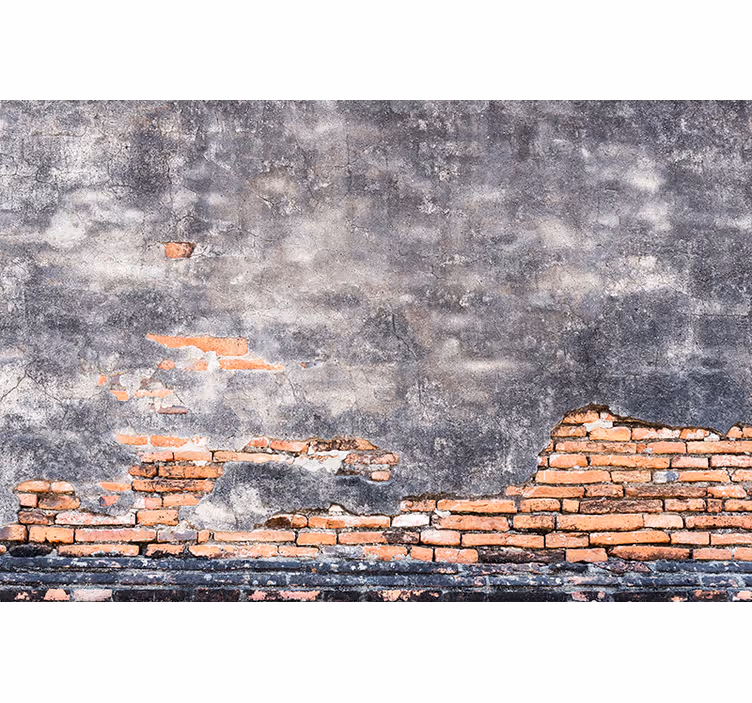 Grunge Mauer Wall brick wall mural - TenStickers