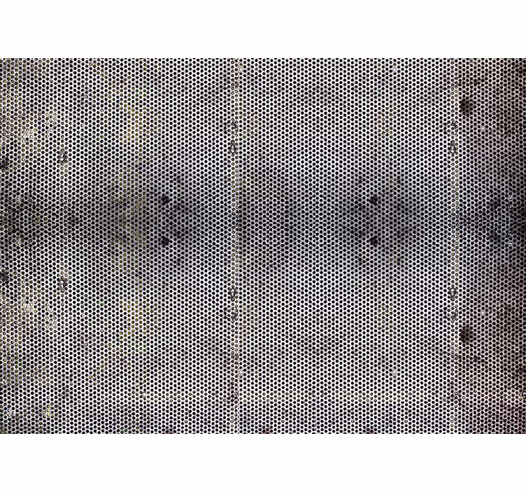 Pierced metal with holes wall mural - TenStickers