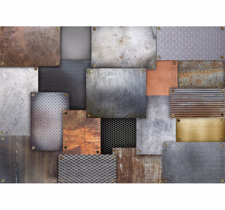 Concrete plants wall mural wallpaper - TenStickers