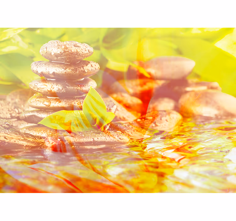 Harmony Stone Stack zen wall mural - TenStickers