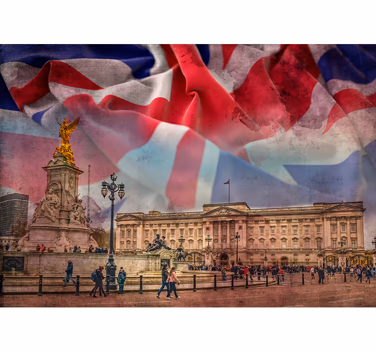 Buckingham Abstract london wall mural - TenStickers