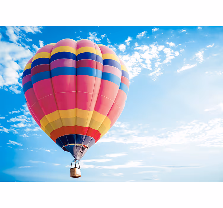 Dreamy Balloon Adventure sky mural - TenStickers