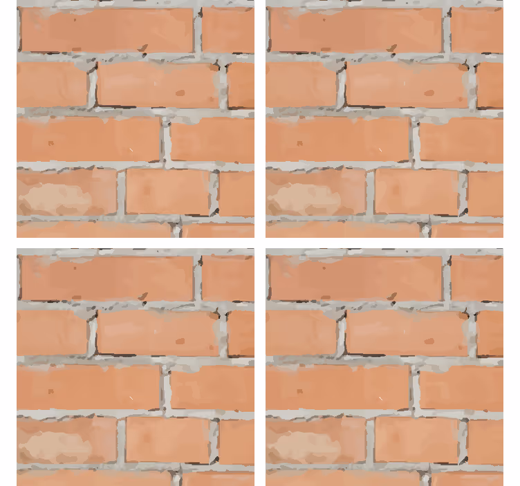 Textured brick pattern coaster - TenStickers