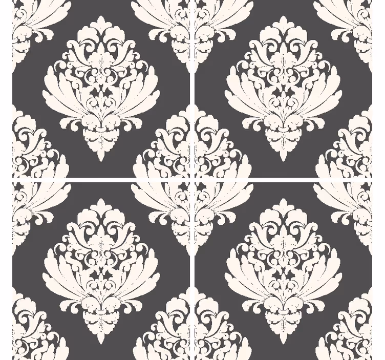 Ornate pattern surface coaster - TenStickers