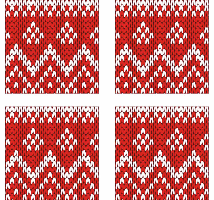 Christmas Typical Pattern drink coaster - TenStickers