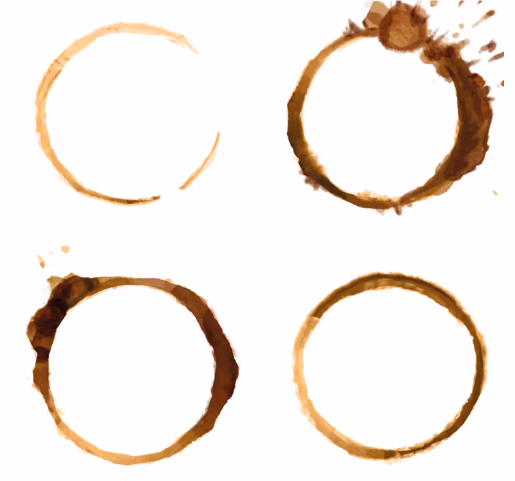 Coffe trace modern coaster - TenStickers