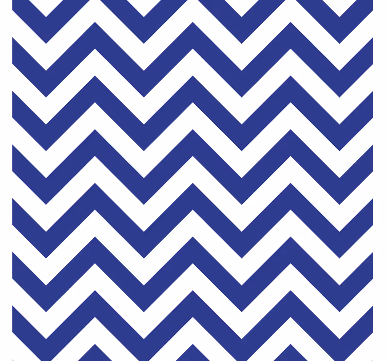 Blue zig zag pattern texture coaster - TenStickers