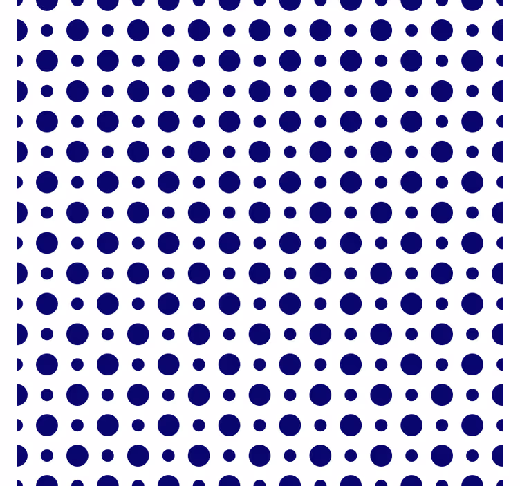 Coaster bold polka dot pattern coaster - TenStickers