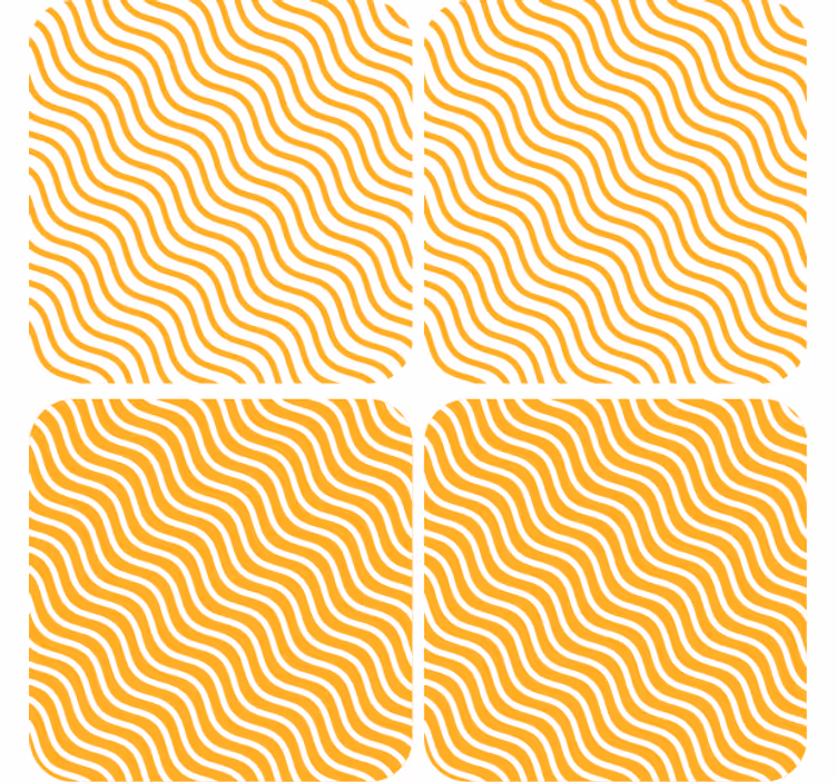 Wavy pattern surface coaster - TenStickers