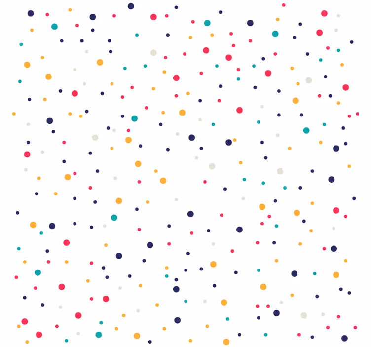 Colorful dot pattern coaster - TenStickers
