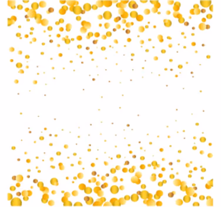 Yellow circular pattern coaster - TenStickers