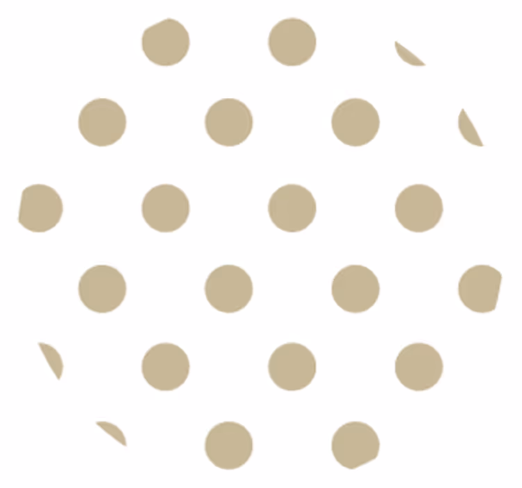 Polka dot pattern coaster - TenStickers