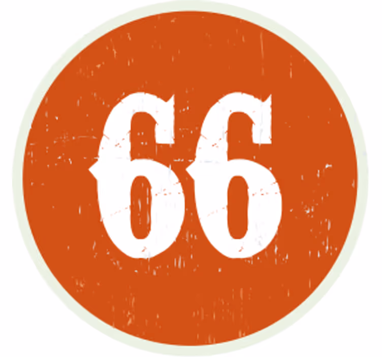 Personalisable coasters circular number label - TenStickers