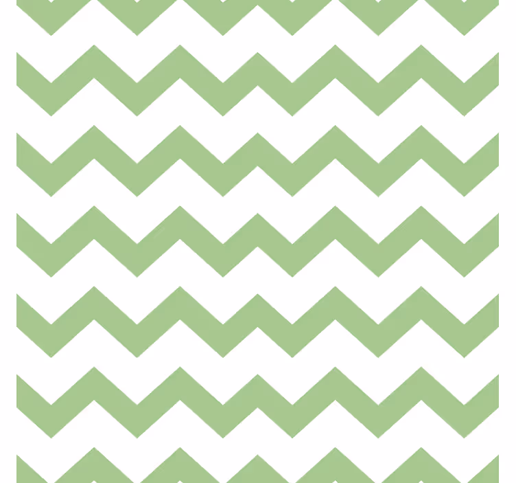 Chevron pattern in green coaster - TenStickers