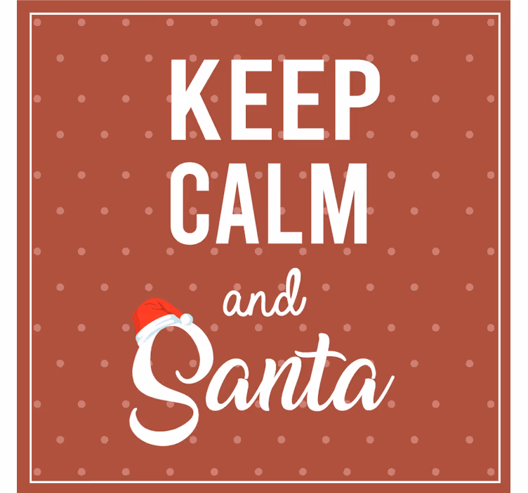 Christmas coasters with joyful quote design - TenStickers