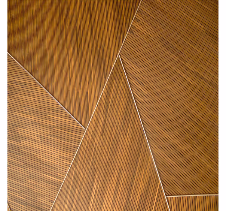 Geometric wood pattern coaster - TenStickers