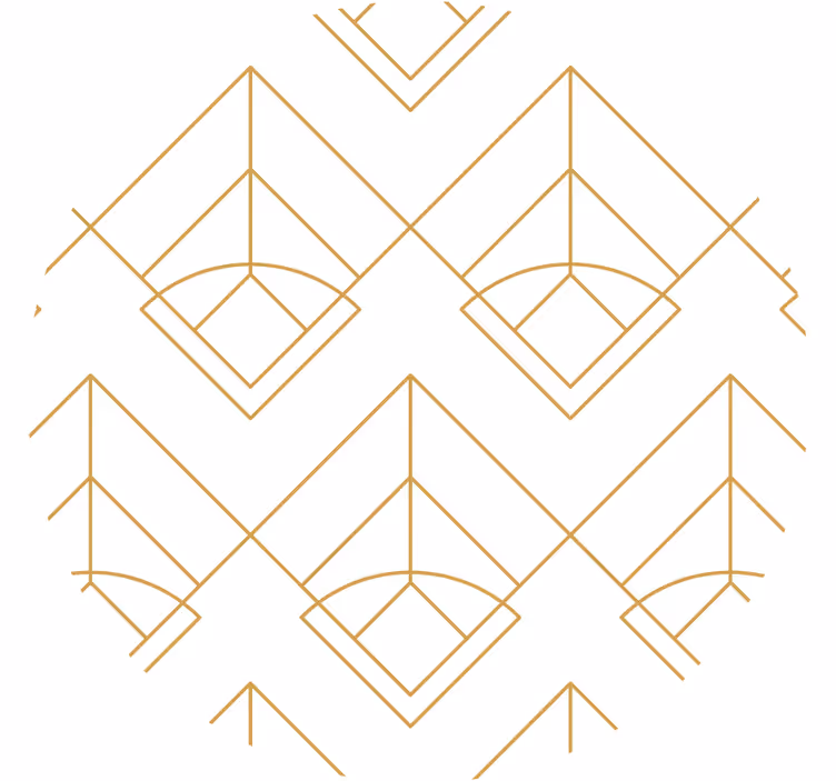 Geometric pattern coaster - TenStickers